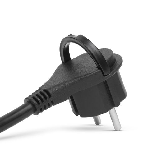 05942C • Montovateľná sieťová zástrčka - plastové ucho - 5 metrov dlhý kábel - 3 x 1,5 mm2 - čierna