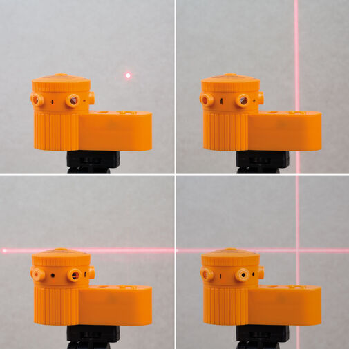 10289 • Mini laserový vodovážny prístroj so statívom – 105 x 50 x 60 mm – 3 x AG13