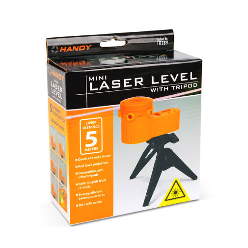 10289 • Mini laserový vodovážny prístroj so statívom – 105 x 50 x 60 mm – 3 x AG13