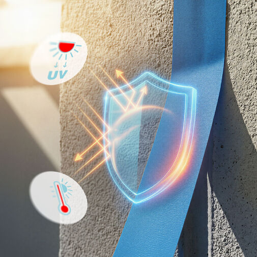 11060 • Maskovacia páska – na vodnej báze – 50 m x 36 mm – modrá – na vonkajšie použitie