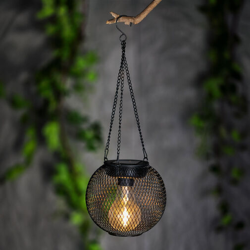 11256 • LED solárna lampa  – na zavesenie – 14,5 x 13,5 cm