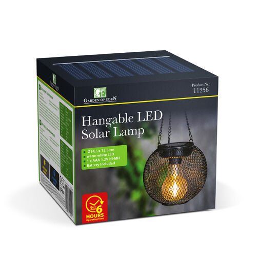 11256 • LED solárna lampa  – na zavesenie – 14,5 x 13,5 cm
