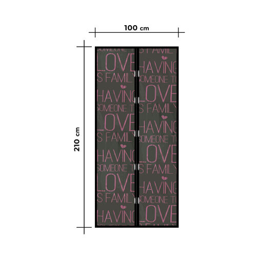 11398M • Sieťka proti hmyzu na dvere - magnetická - 100 x 210 cm - 