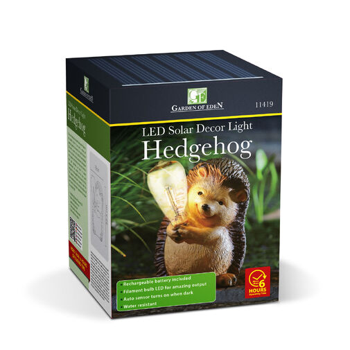 11419 • Solárna zvieracia figúrka – ježko – 1× filamentová LED – 16 x 19 x 23 cm