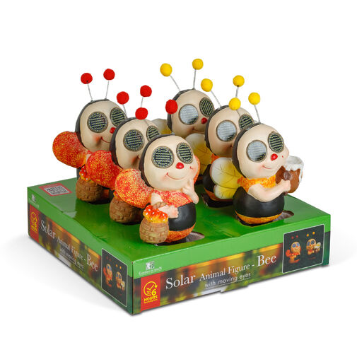 11420 • Solárna zvieracia figúrka – včielka – s pohyblivými očami – 112× SMD LED – 22 cm – 2 druhy
