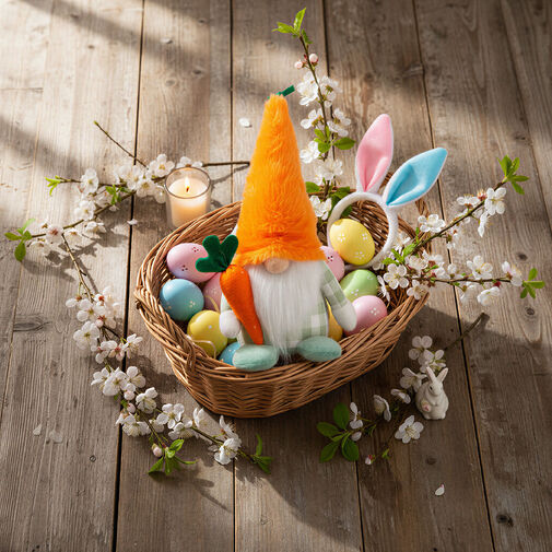 11573 • Textilná dekorácia - škriatok - 25 cm