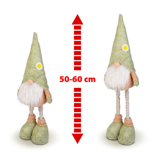 11575 • Textilná dekorácia - škriatok - teleskopický - 60 cm