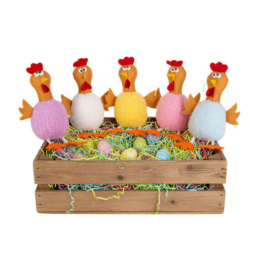 11583 • Textilná dekorácia - kuriatko - 23 cm - 5 druhov