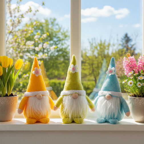 11585 • Textilná dekorácia - škriatok - 20 x 11 x 9 cm - 3 druhy