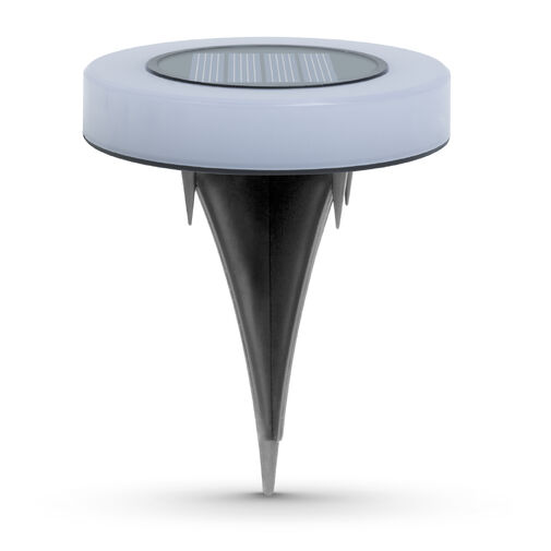 11766B • LED zapichovacia solárna lampa - kruh - teplé biele LED - 105 x 128 mm