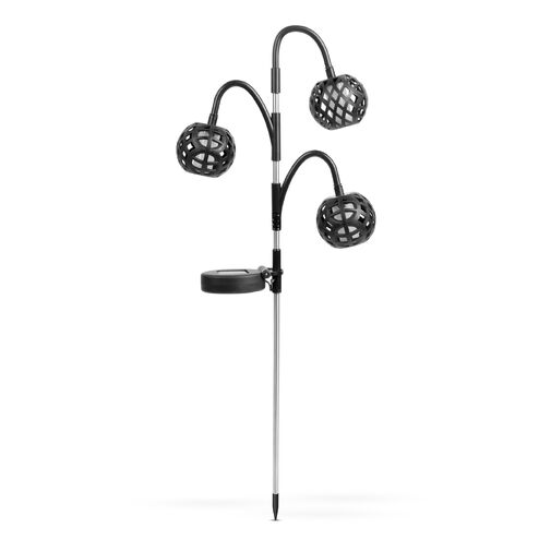 11770 • Zapichovacia solárna lampa - efekt plameňa - 5 gulí - 7 cm - 30 LED