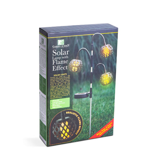 11770 • Zapichovacia solárna lampa - efekt plameňa - 5 gulí - 7 cm - 30 LED