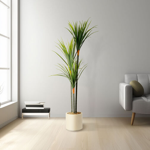 11903 • Umelá rastlina dekorácia - Dracaena Marginata - zelená - 1,2 m