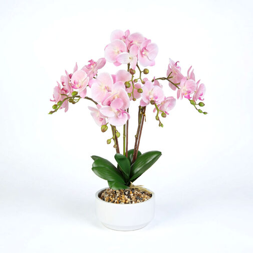 11919 • Umelá rastlinná dekorácia - orchidea - 5 druhov - 56 cm