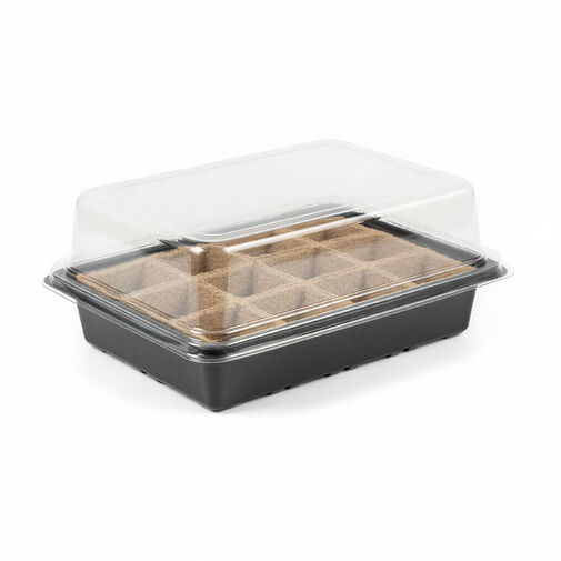 11990 • Sadbovacia miska s priehľadnou kupolou - 20 x 15 x 10 cm