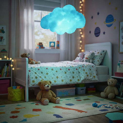 20259 • Kúzelná oblačná lampa - 16 RGB LED - 3 x AAA - 25 x 20 x 15 cm