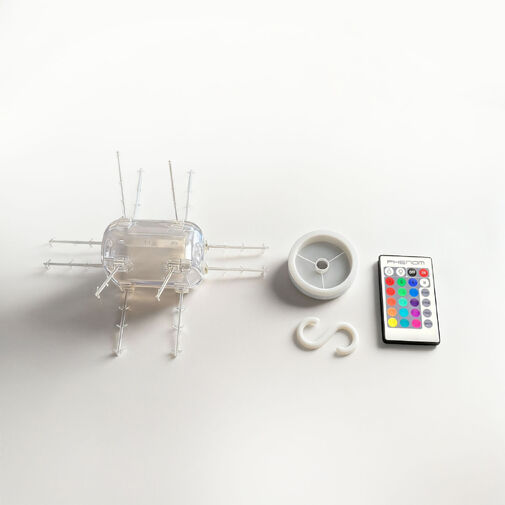 20259 • Kúzelná oblačná lampa - 16 RGB LED - 3 x AAA - 25 x 20 x 15 cm