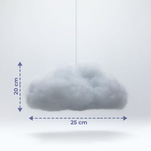 20259 • Kúzelná oblačná lampa - 16 RGB LED - 3 x AAA - 25 x 20 x 15 cm