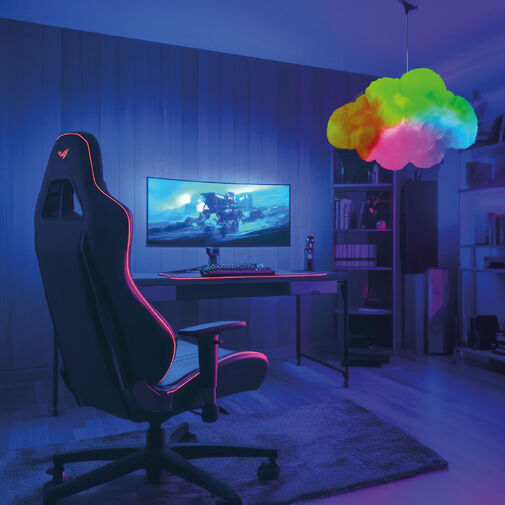 20259 • Kúzelná oblačná lampa - 16 RGB LED - 3 x AAA - 25 x 20 x 15 cm