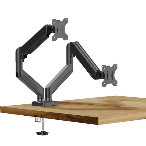 39684B • Monitor& TV konzola - s dvojtým ramenom, teleskopická - s pripevnením na stôl - 45 cm, 32