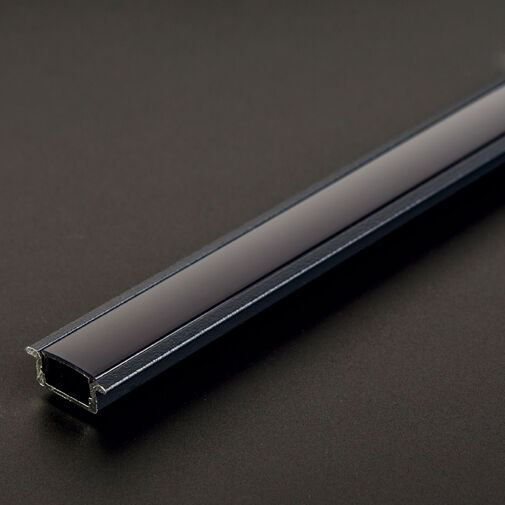 41011M1-BK • LED hliníkový profilový kryt – čierny – 1000 mm (pre 41011A1)