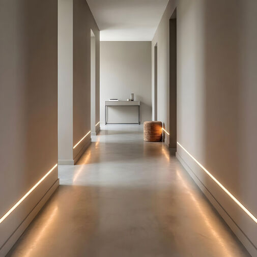 41025A1 • LED hliníkový profil – omietateľný, zapustný do sadrokartónu – 1000 × 61 × 13 mm