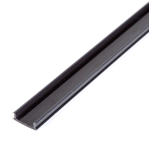 41026M1-BK • LED hliníkový profilový kryt – čierny – 1000 mm (pre 41026A1)