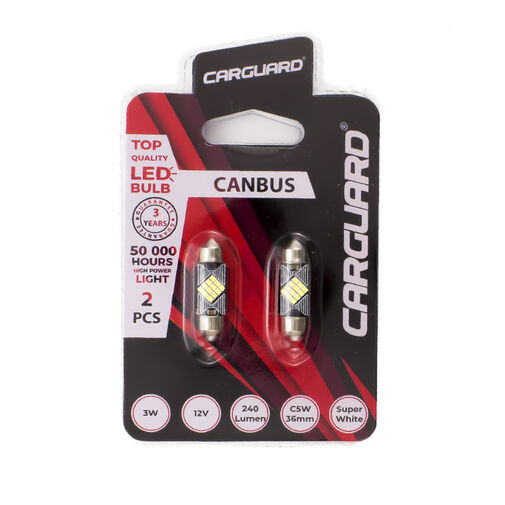 50780 • LED žiarovka- CAN133 - sofita 39 mm - 240 lm - can-bus - SMD - 3W - 2 ks / balenie