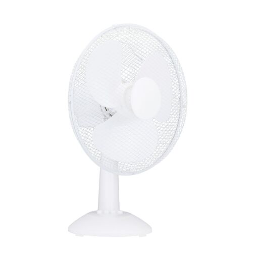51103 • Stolný ventilátor - 23 cm - 22 W - 2 rýchlosti - oscilačný - biely - 220 – 240 V AC