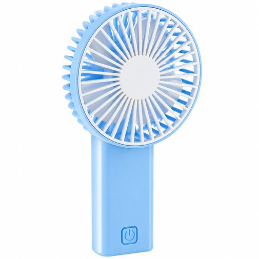 51106 • Ručný ventilátor - skladací - 2 x AA - 16 x 8,3 x 4,3 cm - modro-biely