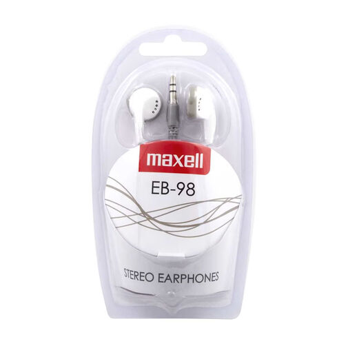 52040WH • Maxell EB-98 slúchadlá - 3,5 mm jack - 120 cm - biele