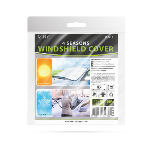 55804A • Zimná / letná ochranná fólia na čelné sklo auta / zabraňujúca zamrznutie - 150 x 70 cm