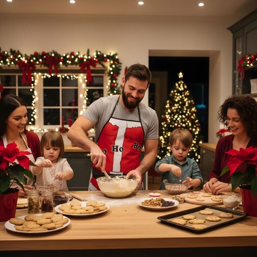 55927A • Vianočná zástera - mužská