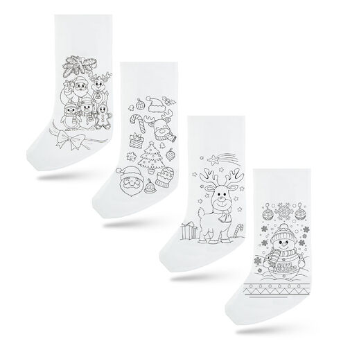 55996D • Vyfarbovateľná mikulášska čižma – so 4 fixkami – 4 druhy – 41 x 21 cm