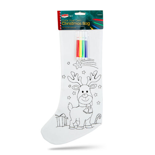 55996D • Vyfarbovateľná mikulášska čižma – so 4 fixkami – 4 druhy – 41 x 21 cm