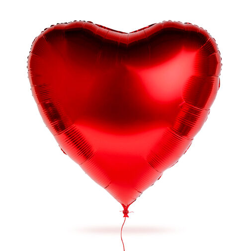 56097 • Obrovský balón - červené srdce - fólia - 79 cm