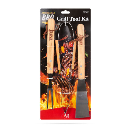 56304 • Grilovacia sada - 3 ks - drevená rukoväť