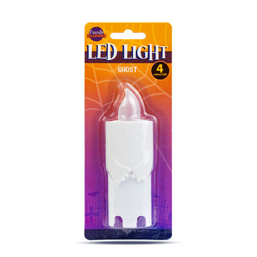 56551 • Halloweensky LED lampáš - duch - 4 farebný LED - 12 x 4,5 x 3 cm