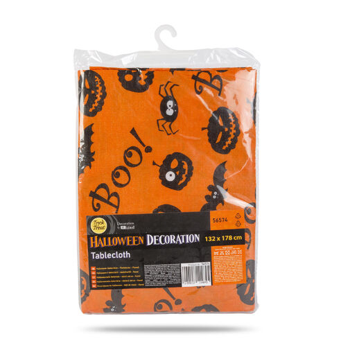 56574 • Halloweenska dekorácia - stolový obrus - flanel - 132 x 178 cm  
