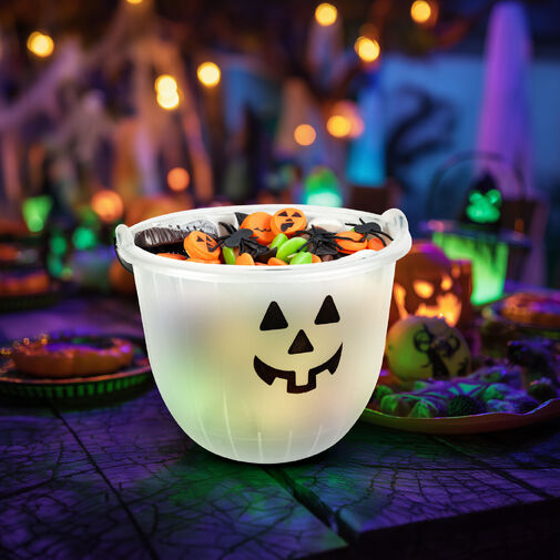 56577 • Halloweenová dekorácia - vedro - 2 druhy - 20 x 16 cm  