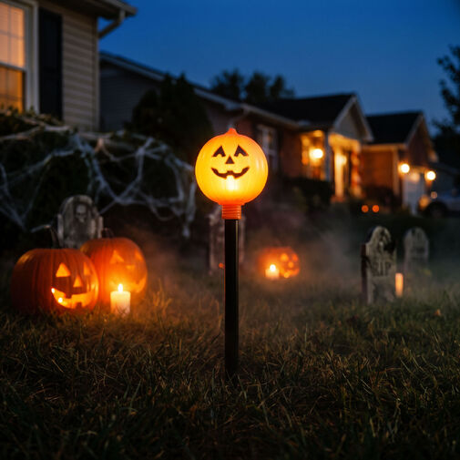 56617 • Halloweenová zapichovacia lampa - tekvica - na batérie - 34 x 9,5 cm