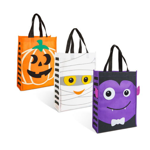 56624 • Halloween taška - s filcovou dekoráciou - 40 x 30 cm - 3 varianty
