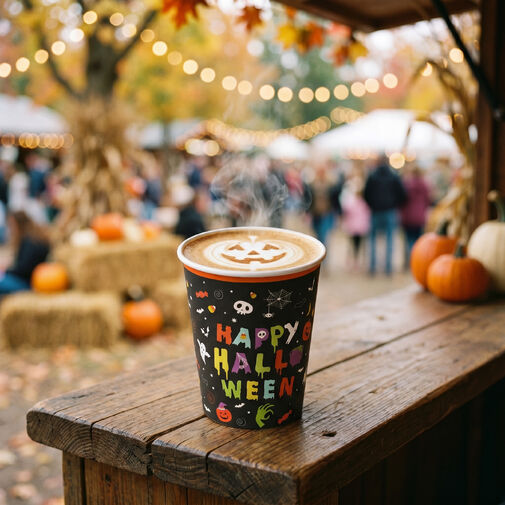 56632B • Halloweenový papierový pohár - 