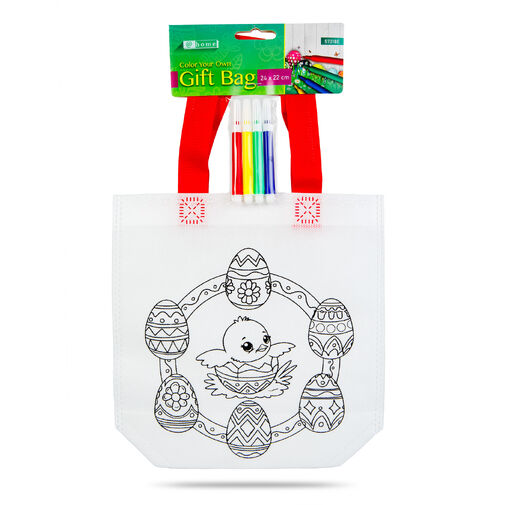 57318E • Taška na vyfarbenie – so 4 fixkami – 24 x 22 cm – 4 druhy