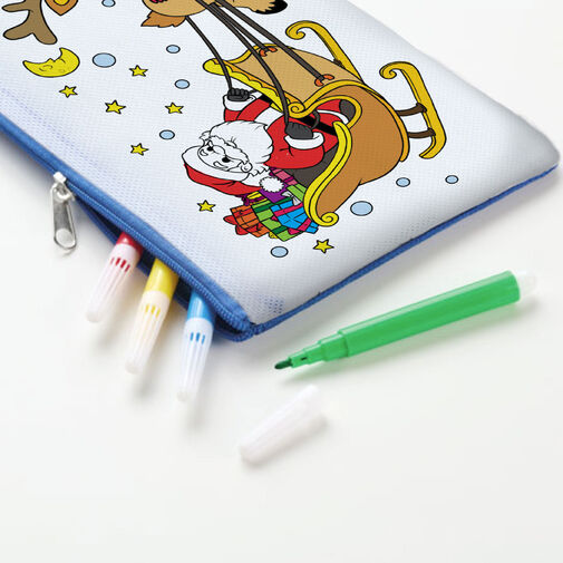 57319B • Vyfarbovateľný peračník – so 4 fixkami – 21 x 12 cm – 2 druhy