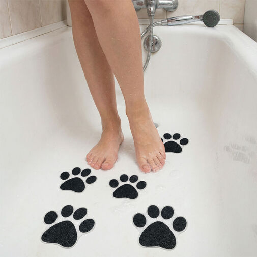 57398 • Samolepiaca protišmyková nálepka – odtlačok nohy – 10 cm – 6 ks / balenie