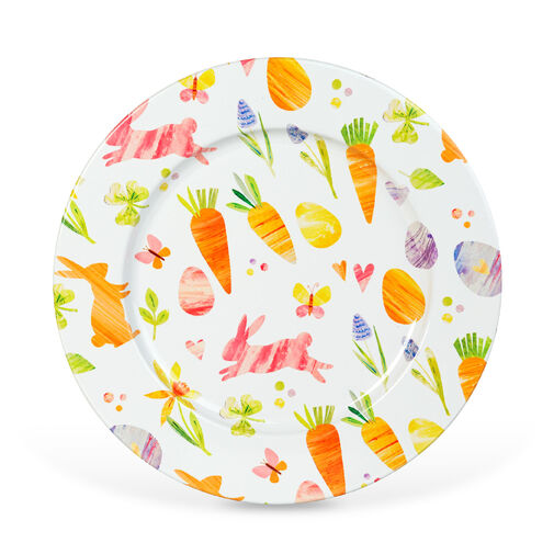 57969B • Veľkonočný tanier – kov – s mrkvou – 33 cm