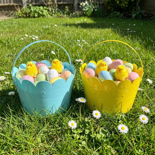 57972 • Veľkonočný košík - 3 farby - Ø20 x 13 cm