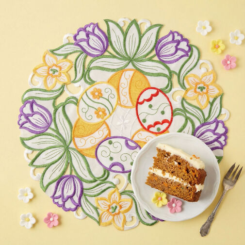 57976 • Veľkonočná vyšívaná podložka – Ø35 cm