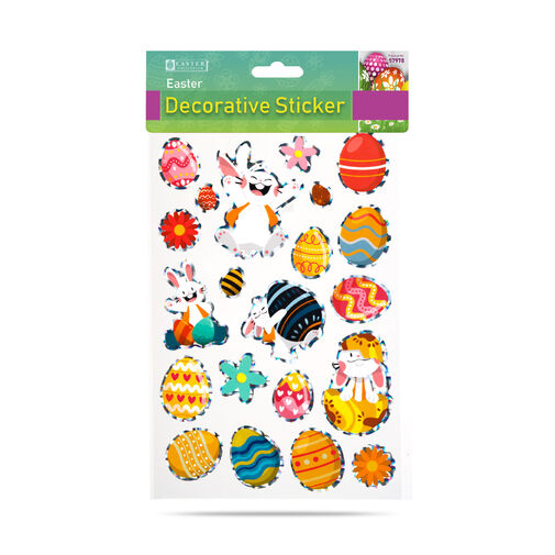57978 • Veľkonočná dekoratívna nálepka - rôzne druhy - 20,7 x 13,9 cm
